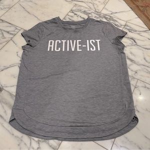 Athleta girl "Active-ist" top size girls xl 14 gray excellent condition